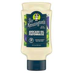 Sir Kensington's Avocado Oil Mayo bottle pour for creamy sandwiches