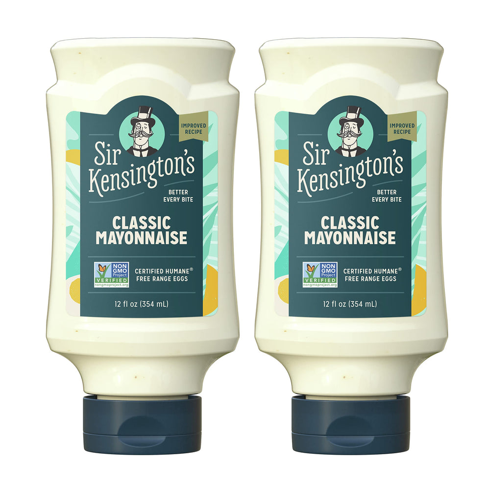 Sir Kensington's Classic Mayo bottle with creamy texture ideal for sandwiches