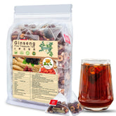 sirdika ginseng five treasures tea bag visual highlighting kidney-friendly ingredients for daily vitality.