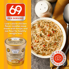 Skinny Pasta instant soup bowl ready in minutes for desk lunches.