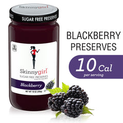 Close-up of Skinnygirl preserves label highlighting kosher certification