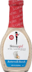 Salad bowl featuring Skinnygirl Buttermilk Ranch Dressing shows a versatile topping for greens.