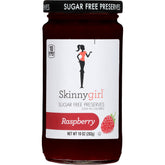 Skinnygirl Raspberry Bellini preserves jar ready for a bright breakfast