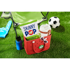 SkinnyPop Avocado Lime popcorn in bowl ideal for sharing