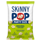 SkinnyPop Original 8oz bag packaging, ideal for sharing and on-the-go snacking.