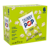 SkinnyPop Original popcorn front bag, a light, crunchy snack for anytime.