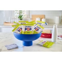 Single-serve 1oz bag from SkinnyPop Original ideal for lunchboxes and travel.