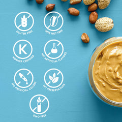 SKIPPY label shows no artificial flavors or colors
