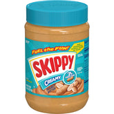 SKIPPY Creamy Peanut Butter jar with a smooth spread ideal for breakfasts