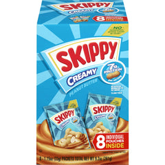 Skippy Creamy Peanut Butter squeeze packs for on-the-go protein and convenience.