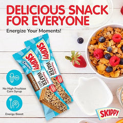 SKIPPY light crisp whole-grain wafers assembly highlighting texture
