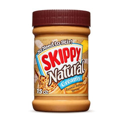 SKIPPY creamy 15oz jar front—classic spread for sandwiches