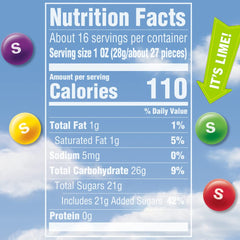 Skittles fruity flavors close-up featuring strawberry and orange variety for snacking