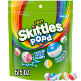Skittles POP'd Freeze Dried Sour Candy bag ready for on-the-go snacking.