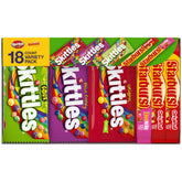 Skittles and Starburst variety pack front view, ideal for gifts and celebrations.