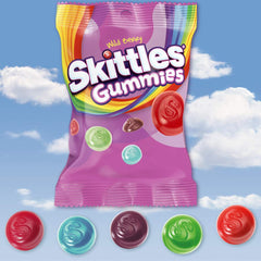 Skittles Wild Berry gummy candy individually-wrapped bags for tidy sharing.