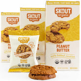 Skout Organic Peanut Butter Cookies 3-Pack Box for lunchbox snacks