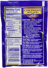Skytime Cincinnati Chili Mix Packets packaging shown, easy-to-use box for fast meal prep