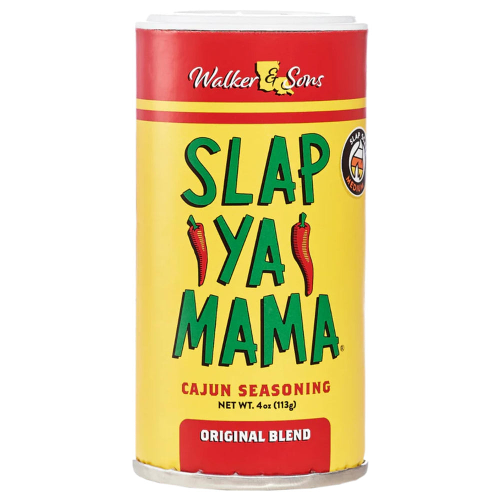 Slap Ya Mama Cajun Original Jar showcases authentic Louisiana flavor for any dish.