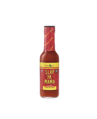Slap Ya Mama Cajun spice can closeup highlights authentic seasoning label.