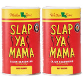 Slap Ya Mama Hot Blend Cajun jar close-up showcasing bold flavor.