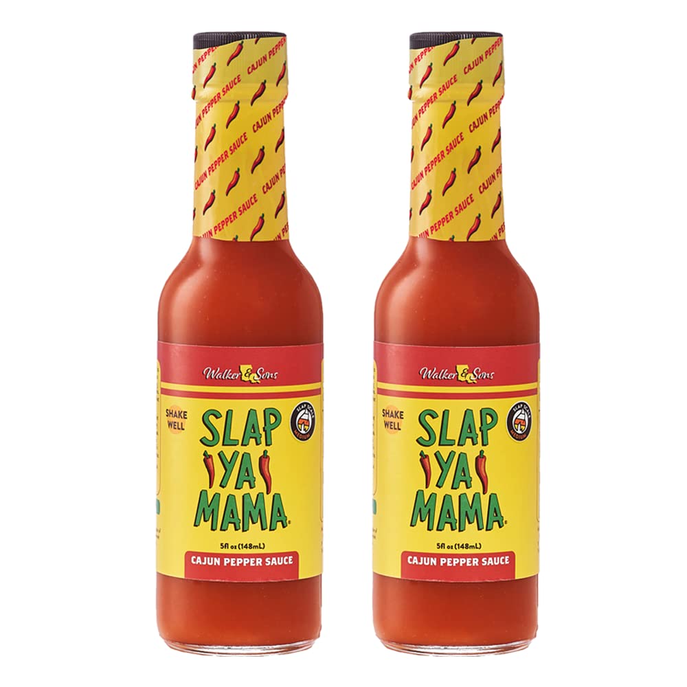 Slap Ya Mama hot sauce bottle, 5 oz, bold Cajun flavor.