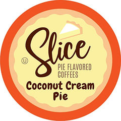 Slice Coffee Coconut Cream Pie pods for Keurig, dessert flavor in every cup
