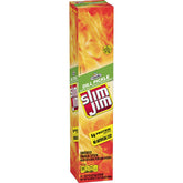 Slim Jim Giant Dill Pickle smoked meat sticks, bold flavor snack for protein on the go.