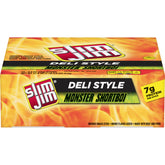 Slim Jim Monster Shortboi box front view highlighting original deli-style flavor