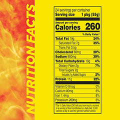 Slim Jim Original Flavor stick close-up highlights bold taste and satisfying chew.