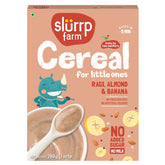 SLURRP FARM Multigrain Baby Cereal pouring into a cup for a quick meal