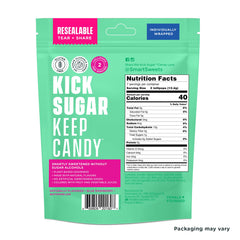 SmartSweets blue raspberry lollipop close-up highlighting flavor notes