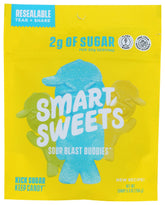 SmartSweets Sour Blast Buddies packshot showing vibrant tangy candies for a quick snack.