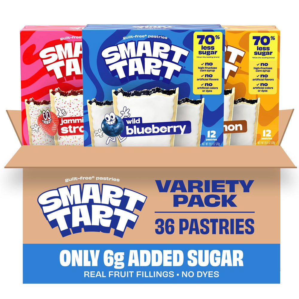 Smart Tart Strawberry toaster pastries front view highlighting quick breakfast option