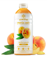 Smartfruit Perfect Peach + Energy bottle front for smoothies