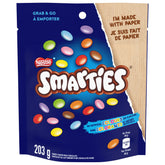 Smarties 203g canister front view for everyday snacking