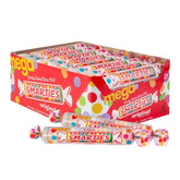 Smarties Candy Mega Rolls box front, vibrant packaging for gifting