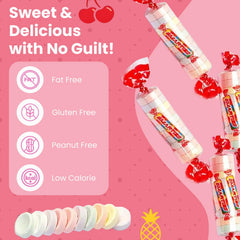 Smarties Mini Rolls bulk box front view ideal for parties.