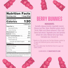 SmartSweets Berry Bunnies pack of 14 ready for sharing.