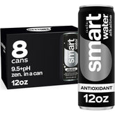 Smartwater alkaline antioxidant can front view for refreshing hydration on the go