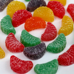 Smarty Stop assorted slice wedges candy in a 5lb bag for family snacking.