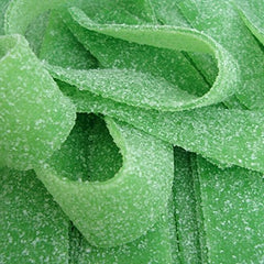 Smarty Stop Every Sour Belts green apple nutrition label image highlights a 1 lb shareable pack
