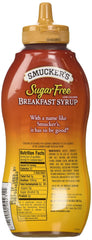 Smucker's Sugar Free Breakfast Syrup pour ideal for waffles and morning treats.