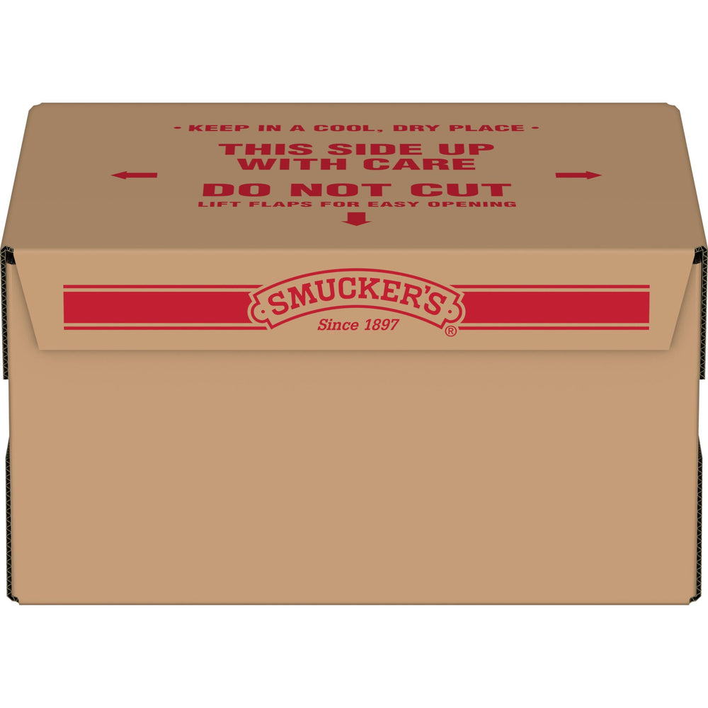 Smucker's 1oz portion cup for precise breakfast syrup serving.