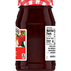 Smucker's Cherry Preserves topping waffles, adds fruity sweetness and color