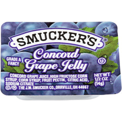Smucker's Concord grape jelly cups used on toast for quick breakfast
