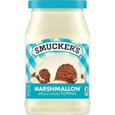 Smucker's Marshmallow Topping bottle pour for smooth dessert drizzle