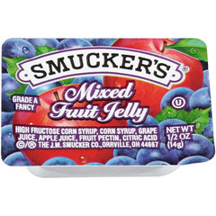 Smucker's portion-control jelly cup ideal for lunchboxes and portioned treats.