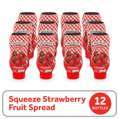 Smucker's Squeeze Strawberry Spread cap closeup showing easy dispensing