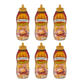 Smucker's Sugar Free Breakfast Syrup bottle pouring on pancakes for a flavorful, low-calorie breakfast.